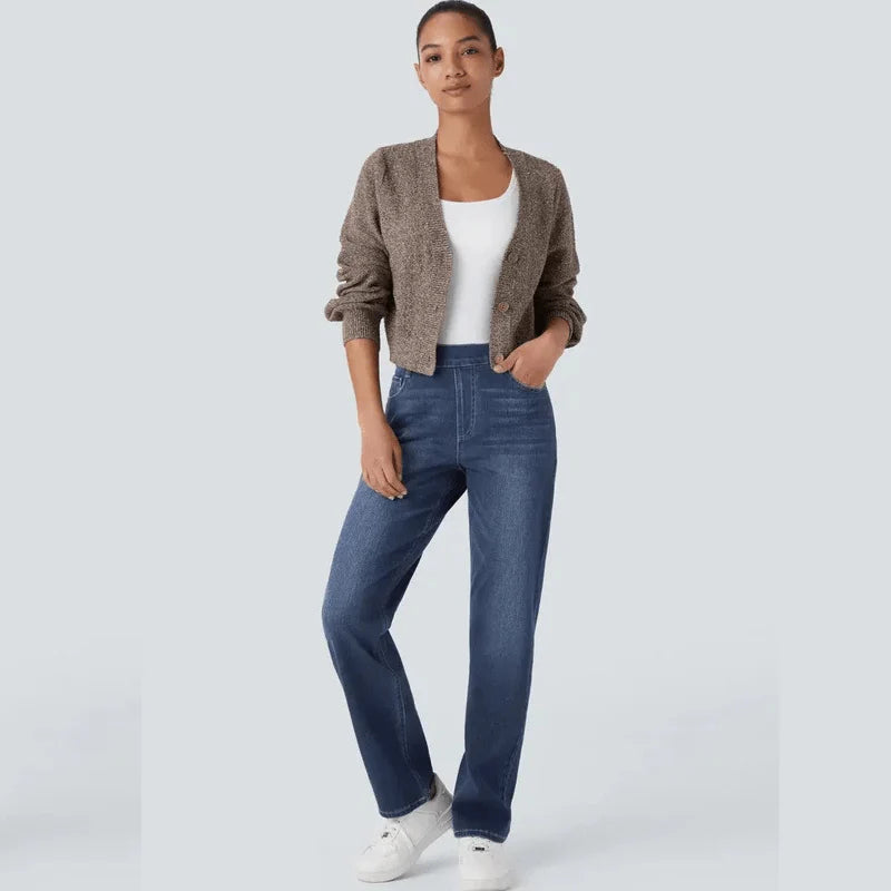 Elise | Pantalones de cintura alta elásticos y cómodos