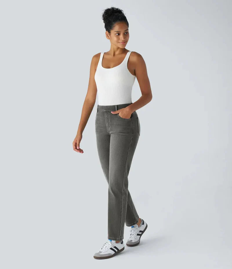 Elise | Pantalones de cintura alta elásticos y cómodos