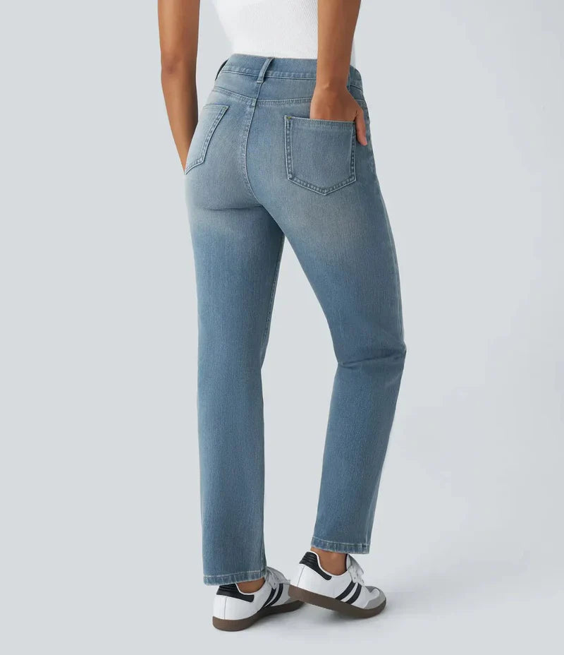 Elise | Pantalones de cintura alta elásticos y cómodos