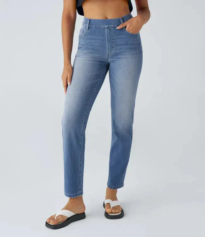 Elise | Pantalones de cintura alta elásticos y cómodos