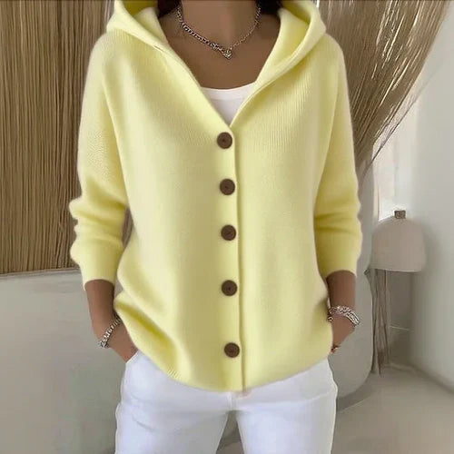 Marta | Chaleco con capucha y botones