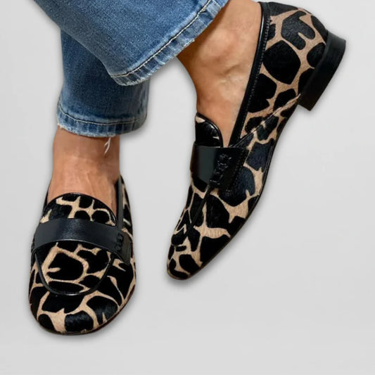 Rebeca | Mocasines con estampado animal