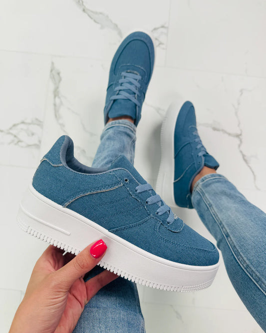Zoe | Zapatillas tipo plataforma de ante sintético