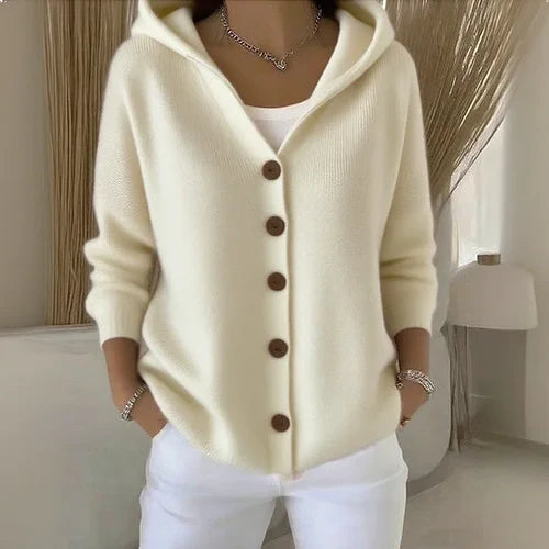 Marta | Chaleco con capucha y botones