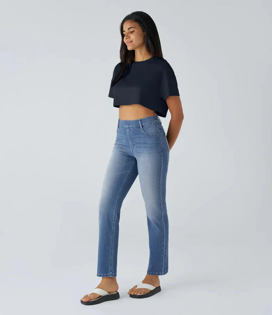 Elise | Pantalones de cintura alta elásticos y cómodos